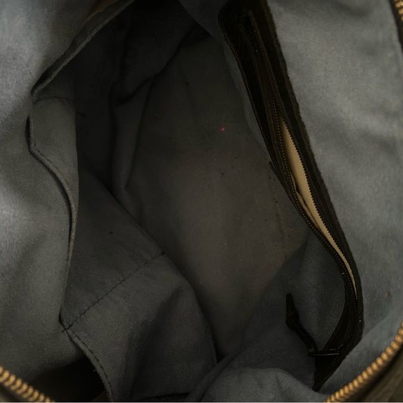 Zina Eva Black Woven Leather Bag - Picture 5 of 8